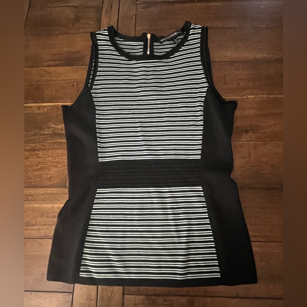 WHBM striped shell or tank.